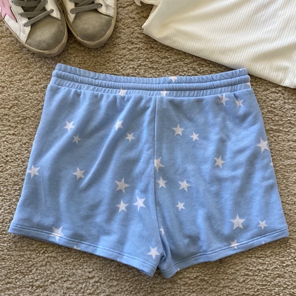 Blue Star Print Lounge Shorts - Picture 4 of 6